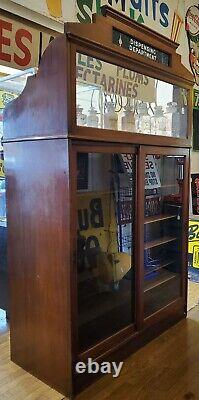 Antique VTG Pharmacy Apothecary Prescription Drug Store Counter Display Cabinet