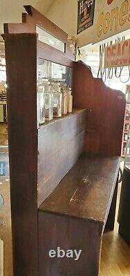 Antique VTG Pharmacy Apothecary Prescription Drug Store Counter Display Cabinet