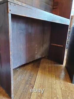 Antique VTG Pharmacy Apothecary Prescription Drug Store Counter Display Cabinet