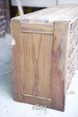 Antique VTG W. C. HELLER Apothecary Hardware Store Drawers Cabinet Nut Bolt 1900s