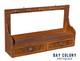 Antique Vermont Country Primitive Grain Painted Wall Shelf / Cupboard