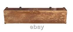 Antique Vermont Country Primitive Grain Painted Wall Shelf / Cupboard
