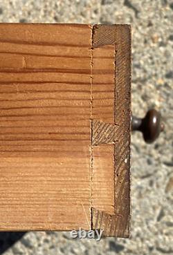 Antique Vermont Country Primitive Grain Painted Wall Shelf / Cupboard