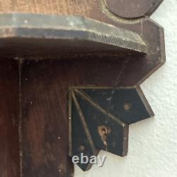 Antique Victorian Eastlake Aesthetic Movement Hand Carved Wooden Wall Shelf