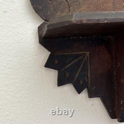 Antique Victorian Eastlake Aesthetic Movement Hand Carved Wooden Wall Shelf