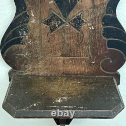 Antique Victorian Eastlake Aesthetic Movement Hand Carved Wooden Wall Shelf