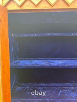 Antique Victorian Eastlake China Hutch Stepback Kitchen Cabinet