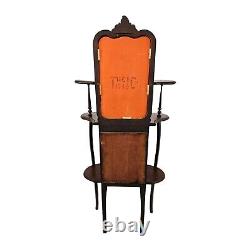 Antique Victorian Etagere Display Shelf Cabinet Mahogany Bevel Mirror Art Nouvea