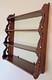 Antique Victorian Large Ornate Cherry Wood Wall 4 Tier Display Shelf, 1880s