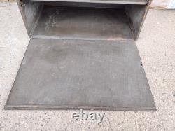 Antique Victorian Milwis Bestouse Painted Flower 2 Shelf Tin Cake Safe Cabinet