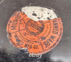 Antique Victorian Milwis Bestouse Painted Flower 2 Shelf Tin Cake Safe Cabinet