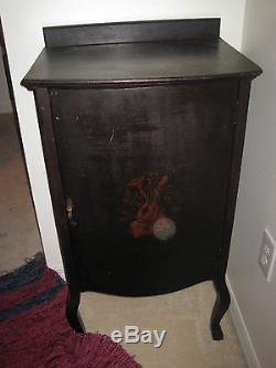Antique Victorian Music Cabinet Stand