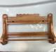 Antique Victorian Oak Wall Mount Towel Rack