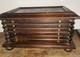 Antique Victorian Walnut Spool Cabinet 3 Drawer For Pocketwatch Collection