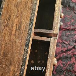 Antique/Vintage Antique Tabletop Chest Compartment Cabinet India Cabriole Legs