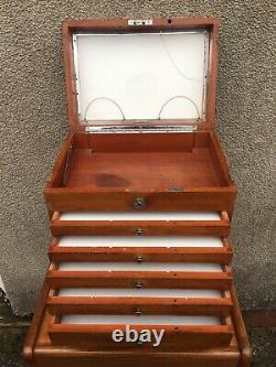 Antique Vintage Dentists Medical Cabinet Collectors Drawers S. S. White Co London