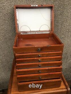 Antique Vintage Dentists Medical Cabinet Collectors Drawers S. S. White Co London