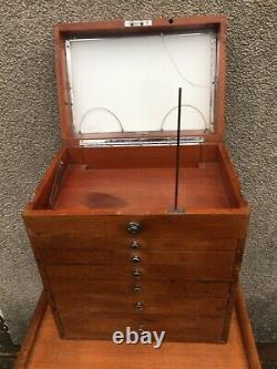 Antique Vintage Dentists Medical Cabinet Collectors Drawers S. S. White Co London