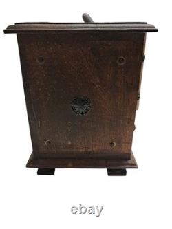 Antique Vintage Heavy Wooden 9 Drawer Spice Cabinet Apothecary Chest