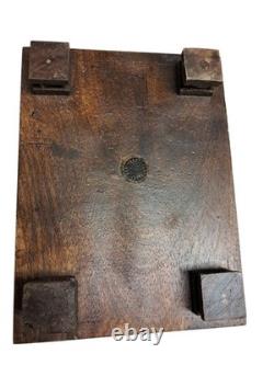 Antique Vintage Heavy Wooden 9 Drawer Spice Cabinet Apothecary Chest