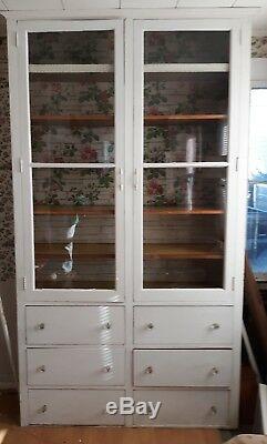 Antique Vintage Hoosier/ Butler Pantry Kitchen Cabinet Painted We Ship