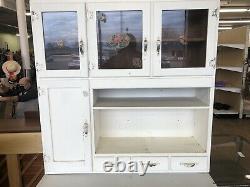 Antique Vintage Hoosier Farmhouse Kitchen Cabinet Hutch Cupboard American