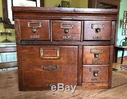 Antique Vintage Library Bureau Card Catalog File Cabinet 100+ Yrs Old Rare