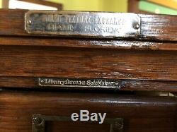 Antique Vintage Library Bureau Card Catalog File Cabinet 100+ Yrs Old Rare