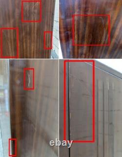Antique Vintage Old Mid Century Modern Steel Metal Cabinet Closet Coat Wardrobe