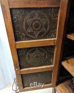 Antique Vintage PIE SAFE Cupboard 12 Punched Panels All Original A BEAUTY