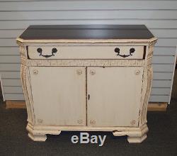 Antique Vintage Shabby Cottage Chic Mahogany Accent Cabinet/ Server
