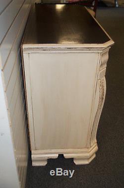 Antique Vintage Shabby Cottage Chic Mahogany Accent Cabinet/ Server