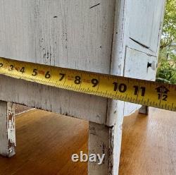 Antique Vintage Shabby Handmade Primitive Painted Wood Cabinet 36.5 In