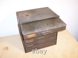 Antique Vintage Steel (6) Drawer Ford Automotive Small Parts Hardware Cabinet