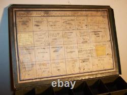 Antique Vintage Steel (6) Drawer Ford Automotive Small Parts Hardware Cabinet