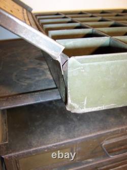 Antique Vintage Steel (6) Drawer Ford Automotive Small Parts Hardware Cabinet