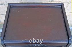 Antique Vintage Victorian Old Solid Mahogany Record Storage Sheet Music Cabinet