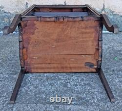 Antique Vintage Victorian Old Solid Mahogany Record Storage Sheet Music Cabinet