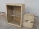 Antique Vintage Wood&glass Medicine Cabinet Apothecary Wall Chest