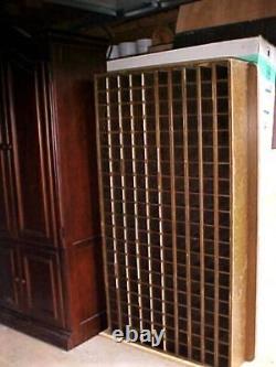 Antique Vintage Wooden 200 Slot Pigeon Hole Cubby 66 1/2 x 36 P. O. InnHotel