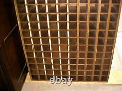 Antique Vintage Wooden 200 Slot Pigeon Hole Cubby 66 1/2 x 36 P. O. InnHotel