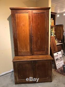 Antique Vintage Yellow Pine Sideboard Pantry Cabinet Handmade