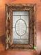 Antique Vtg Oak Wood Wall Medicine Cabinet
