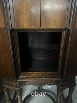 Antique Vtg Radio Console turned BAR CABINET from Ambassador Hotel, Los Angeles