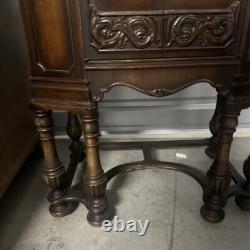 Antique Vtg Radio Console turned BAR CABINET from Ambassador Hotel, Los Angeles