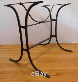 Antique Vtg Wrought Iron French Bakers Bistro Table Base Mid Century Modern