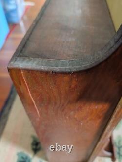 Antique Wall Medicine Bathroom Apothecary Cabinet Wood Orig Wavy Glass Mirror