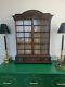 Antique Wall Mount Cabinet Wood Display Curio Collectible Hutch Spain Stunning
