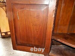 Antique Walnut Corner Cabinet20 Panes Glassover 6.5' Tallca 1890