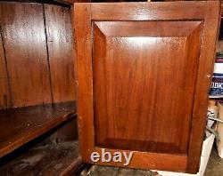 Antique Walnut Corner Cabinet20 Panes Glassover 6.5' Tallca 1890